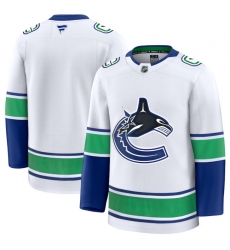 Men Vancouver Canucks Blank White 2024 25 Away Stitched Hockey Jersey