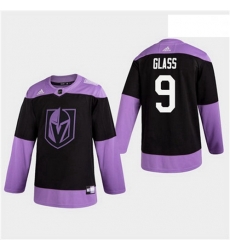 Men Golden Knights 9 Cody Glass Hockey Fights Cancer Practice Jersey