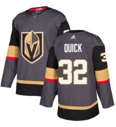 Men Vegas Golden Knights 32 Jonathan Quick Gray Jersey