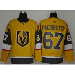 Men Vegas Golden Knights 67 Max Pacioretty Gold 2020 21 Adidas Jersey