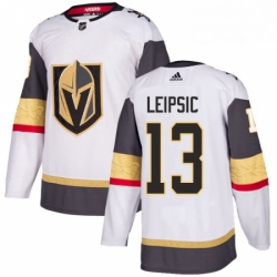 Mens Adidas Vegas Golden Knights 13 Brendan Leipsic Authentic White Away NHL Jersey 