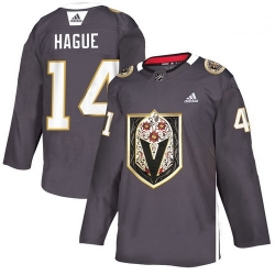 Vegas Golden Knights 14 Nicolas Hague Gray Dia De Los Muertos Adidas Jersey