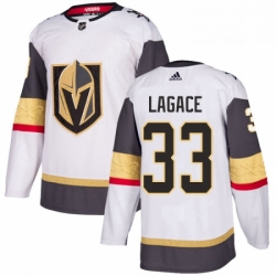 Youth Adidas Vegas Golden Knights 33 Maxime Lagace Authentic White Away NHL Jersey 