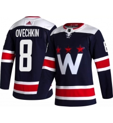 Adidas Men Washington Capitals 8 Alexander Ovechkin ADIZERO Navy Jersey