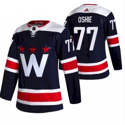 Men Washington Capitals 77 T J  Oshie NEW Navy Blue Stitched NHL Jersey