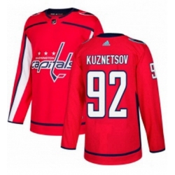 Mens Adidas Washington Capitals 92 Evgeny Kuznetsov Premier Red Home NHL Jersey 