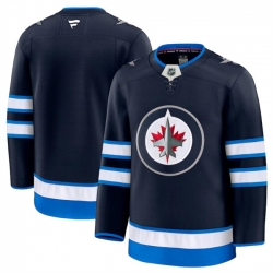 Men Winnipeg Jets Blank Navy 2024 25 Home Stitched Hockey Jersey