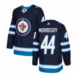 Mens Adidas Winnipeg Jets 44 Josh Morrissey Premier Navy Blue Home NHL Jersey 