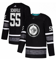 Mens Adidas Winnipeg Jets 55 Mark Scheifele Black 2019 All Star Game Parley Authentic Stitched NHL Jersey 