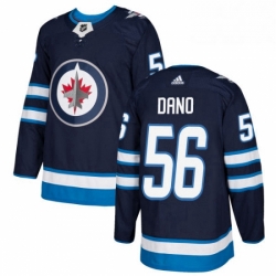 Youth Adidas Winnipeg Jets 56 Marko Dano Premier Navy Blue Home NHL Jersey 