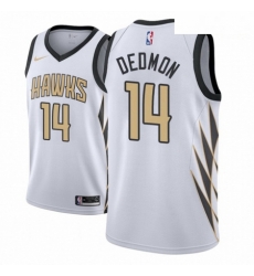 Men NBA 2018 19 Atlanta Hawks 14 Dewayne Dedmon City Edition White Jersey 