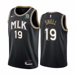 Men Nike Atlanta Hawks 19 Tony Snell Black NBA Swingman 2020 21 City Edition Jersey