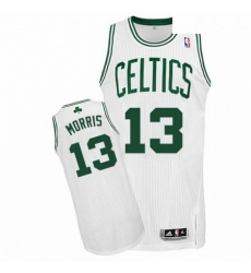 Mens Adidas Boston Celtics 13 Marcus Morris Authentic White Home NBA Jersey 