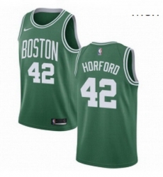 Mens Nike Boston Celtics 42 Al Horford Swingman GreenWhite No Road NBA Jersey Icon Edition