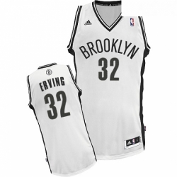 Youth Adidas Brooklyn Nets 32 Julius Erving Swingman White Home NBA Jersey