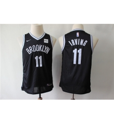 Youth Nets 11 Kyrie Irving Black Youth Nike Swingman Jersey