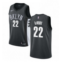 Youth Nike Brooklyn Nets 22 Caris LeVert Authentic Gray NBA Jersey Statement Edition