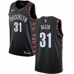 Youth Nike Brooklyn Nets 31 Jarrett Allen Swingman Black NBA Jersey 2018 19 City Edition 