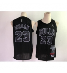 Men's Chicago Bulls #23 Michael Jordan Nike Black Swingman Player Jersey