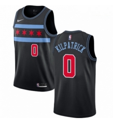 Mens Nike Chicago Bulls 0 Sean Kilpatrick Swingman Black NBA Jersey City Edition 