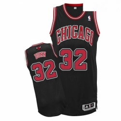 Youth Adidas Chicago Bulls 32 Kris Dunn Authentic Black Alternate NBA Jersey