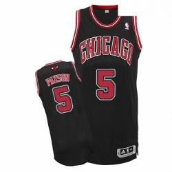 Youth Adidas Chicago Bulls 5 John Paxson Authentic Black Alternate NBA Jersey 