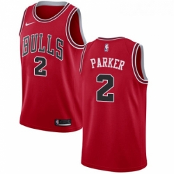 Youth Nike Chicago Bulls 2 Jabari Parker Swingman Red NBA Jersey Icon Edition 