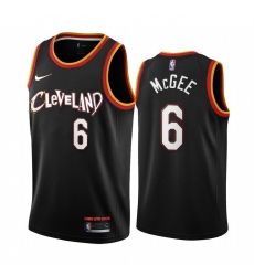 Men Nike Cleveland Cavaliers 6 JaVale McGee Black NBA Swingman 2020 21 City Edition Jersey