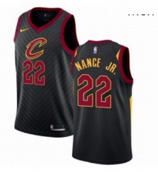 Mens Nike Cleveland Cavaliers 22 Larry Nance Jr Authentic Black NBA Jersey Statement Edition 