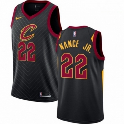 Mens Nike Cleveland Cavaliers 22 Larry Nance Jr Swingman Black NBA Jersey Statement Edition 