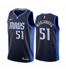 Men Dallas Mavericks 51 Boban Marjanovic Navy NBA Swingman 2020 21 Earned Edition Jersey