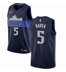 Mens Nike Dallas Mavericks 5 Jose Juan Barea Swingman Navy Blue NBA Jersey Statement Edition