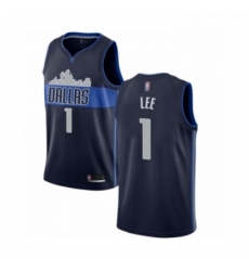 Womens Dallas Mavericks 1 Courtney Lee Authentic Navy Blue Basketball Jersey Statement Edition 