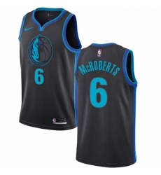 Womens Nike Dallas Mavericks 6 Josh McRoberts Swingman Charcoal NBA Jersey City Edition 