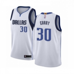 Youth Dallas Mavericks 30 Seth Curry Swingman White Basketball Jersey Association Edition 