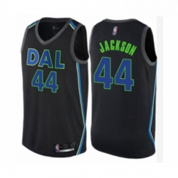 Youth Dallas Mavericks 44 Justin Jackson Swingman Black Basketball Jersey City Edition 