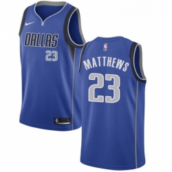 Youth Nike Dallas Mavericks 23 Wesley Matthews Swingman Royal Blue Road NBA Jersey Icon Edition