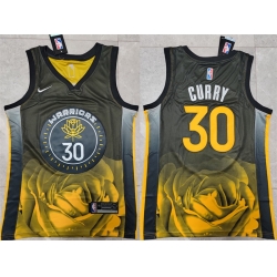 Men Golden State Warriors 30 Stephen Curry 2022 2023 Black City Edition Stitched Basketball Jersey