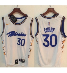 Men Golden State Warriors 30 Stephen Curry White Stitched Jersey