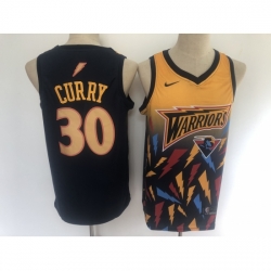 Men's Golden State Warriors #30 Stephen Curry Salute To Service Black Basketbal Jersey