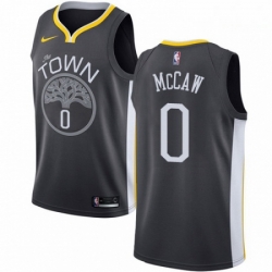 Mens Nike Golden State Warriors 0 Patrick McCaw Swingman Black Alternate NBA Jersey Statement Edition 