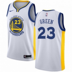 Mens Nike Golden State Warriors 23 Draymond Green Swingman White Home NBA Jersey Association Edition