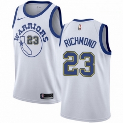 Mens Nike Golden State Warriors 23 Mitch Richmond Swingman White Hardwood Classics NBA Jersey