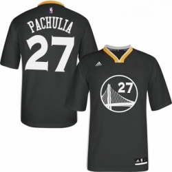 Womens Adidas Golden State Warriors 27 Zaza Pachulia Authentic Black Alternate NBA Jersey