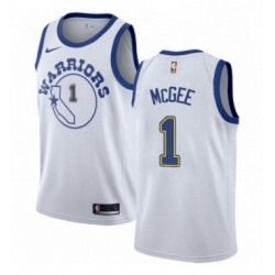 Womens Nike Golden State Warriors 1 JaVale McGee Swingman White Hardwood Classics NBA Jersey