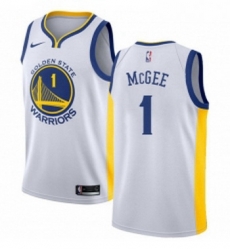 Womens Nike Golden State Warriors 1 JaVale McGee Swingman White Home NBA Jersey Association Edition