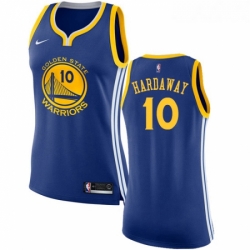 Womens Nike Golden State Warriors 10 Tim Hardaway Swingman Royal Blue Road NBA Jersey Icon Edition