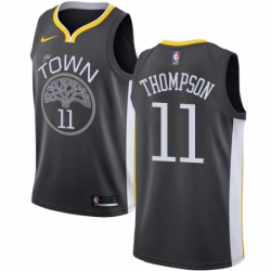 Womens Nike Golden State Warriors 11 Klay Thompson Swingman Black Alternate NBA Jersey Statement Edition