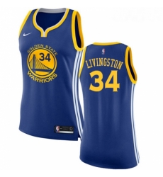 Womens Nike Golden State Warriors 34 Shaun Livingston Swingman Royal Blue Road NBA Jersey Icon Edition 