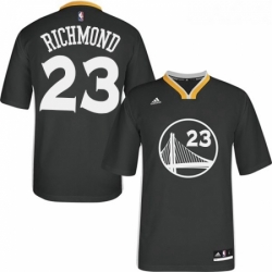 Youth Adidas Golden State Warriors 23 Mitch Richmond Authentic Black Alternate NBA Jersey